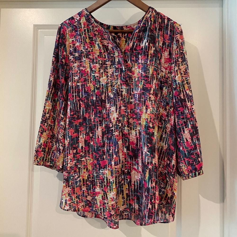 NYDJ long sleeve blouse, L